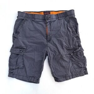 Wear First Mens Gray Ripstop Cargo Shorts Size 38 Stretch Utility Hiking Outdoor
